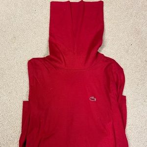 COPY - Lacoste Red Turtleneck. Size 44/12
